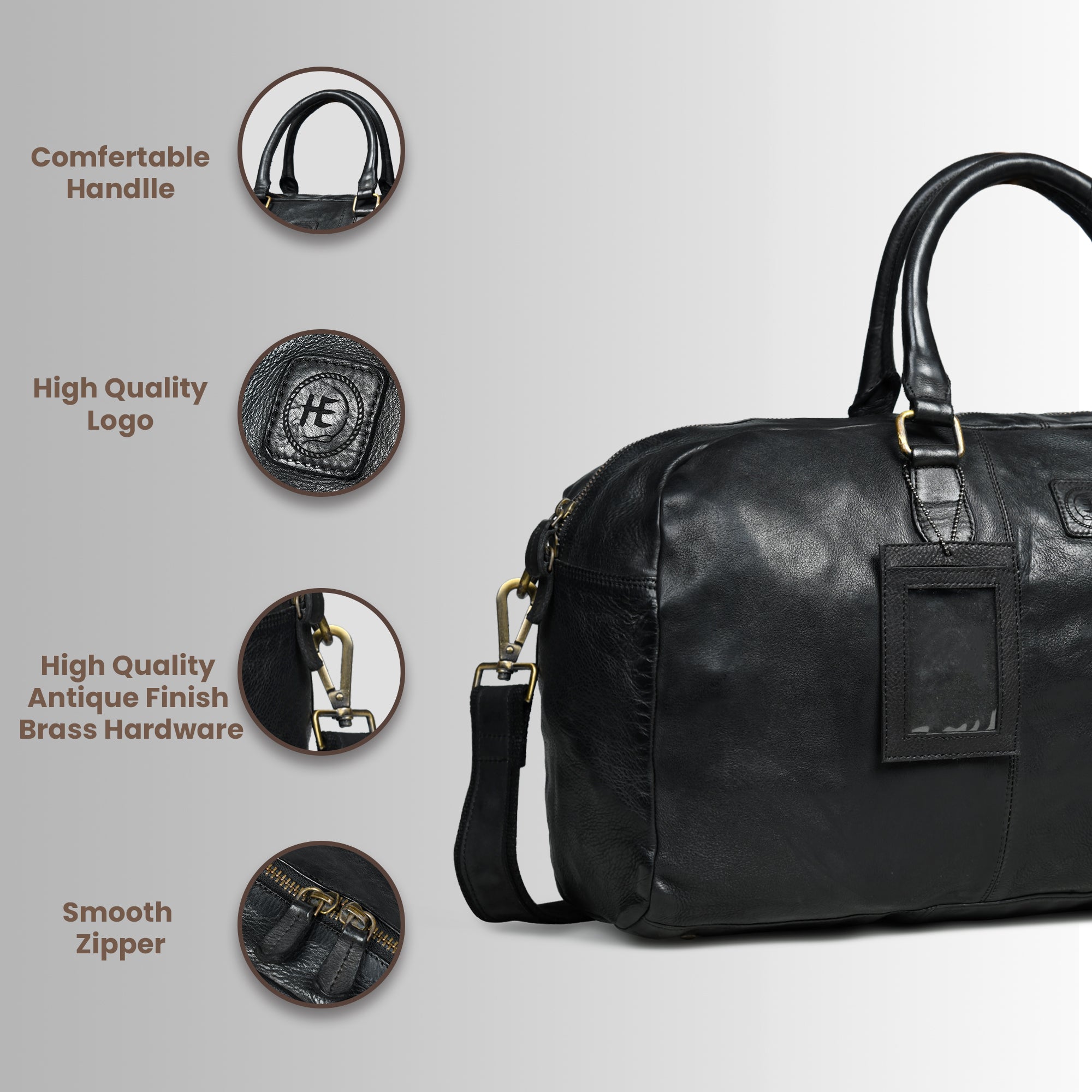 Imperium Luxe Leather Duffel Bag